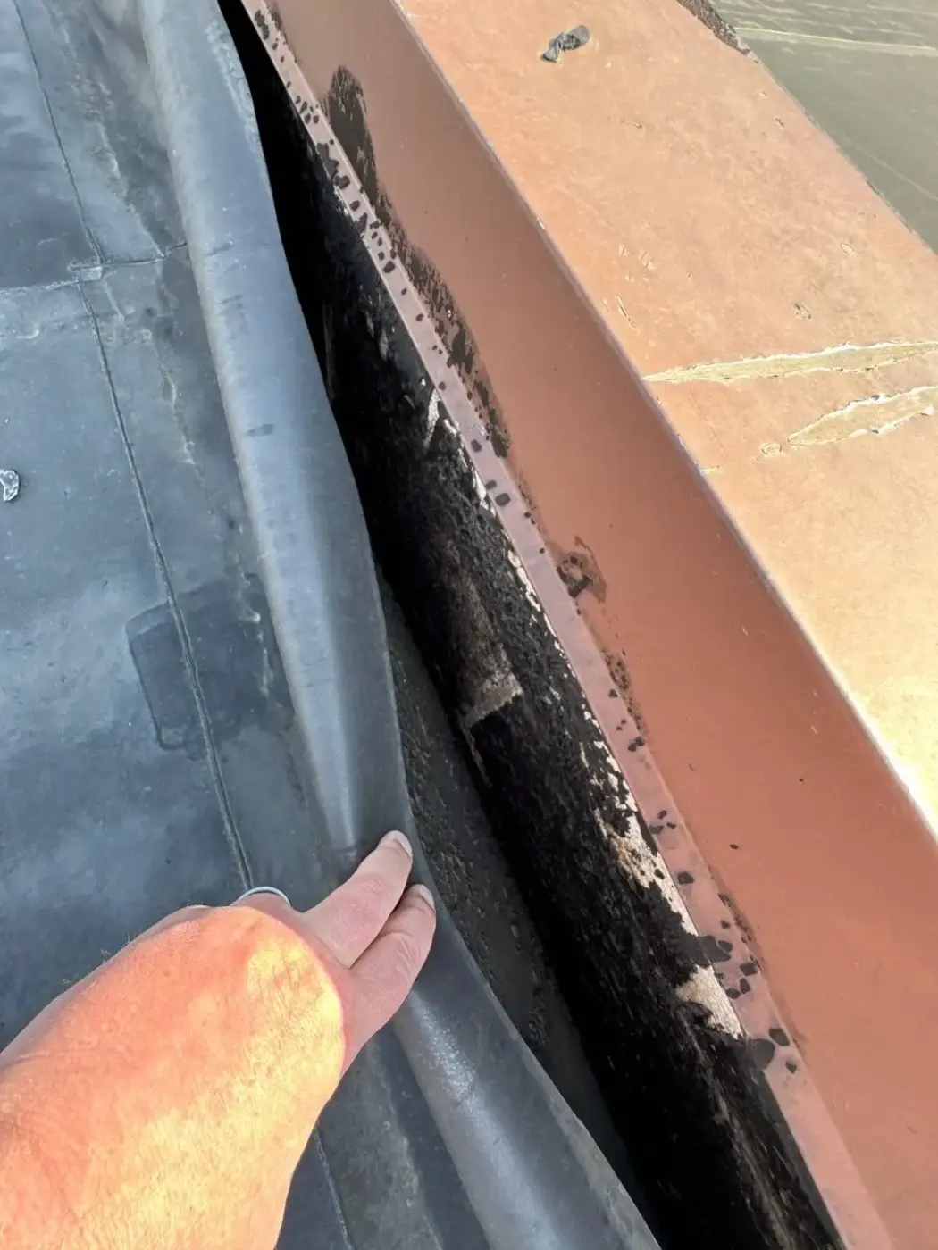 Tarping and dry-in on a Elkhart commercial roof