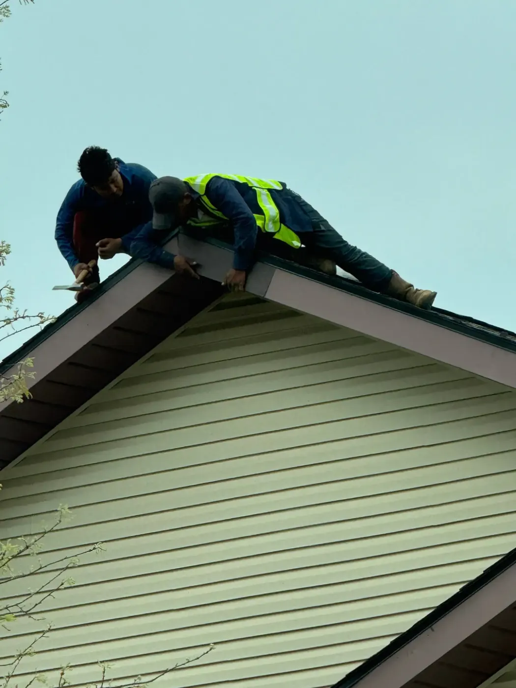Flashing and seam work in Elkhart